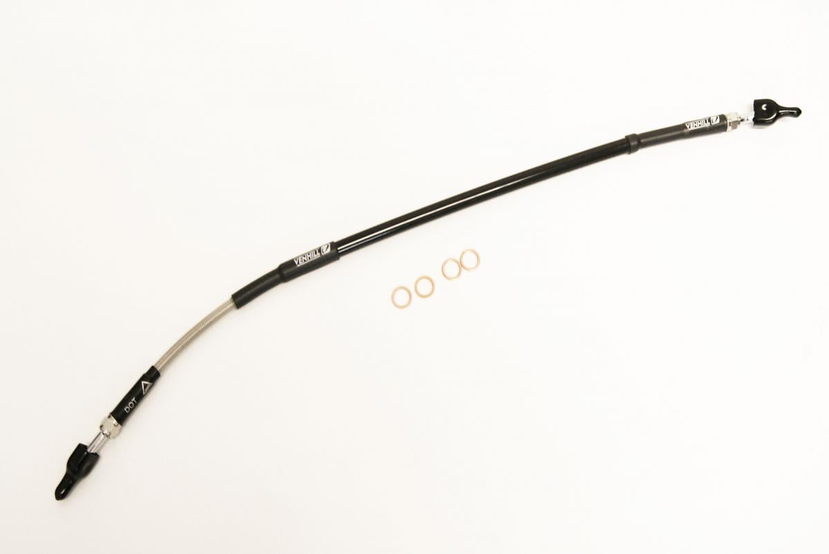 Venhill KTM 2009-2022 SX HOSE REAR BRAKE SILVER / BLK, SX65 2009 - 2022 K01-2-028/P