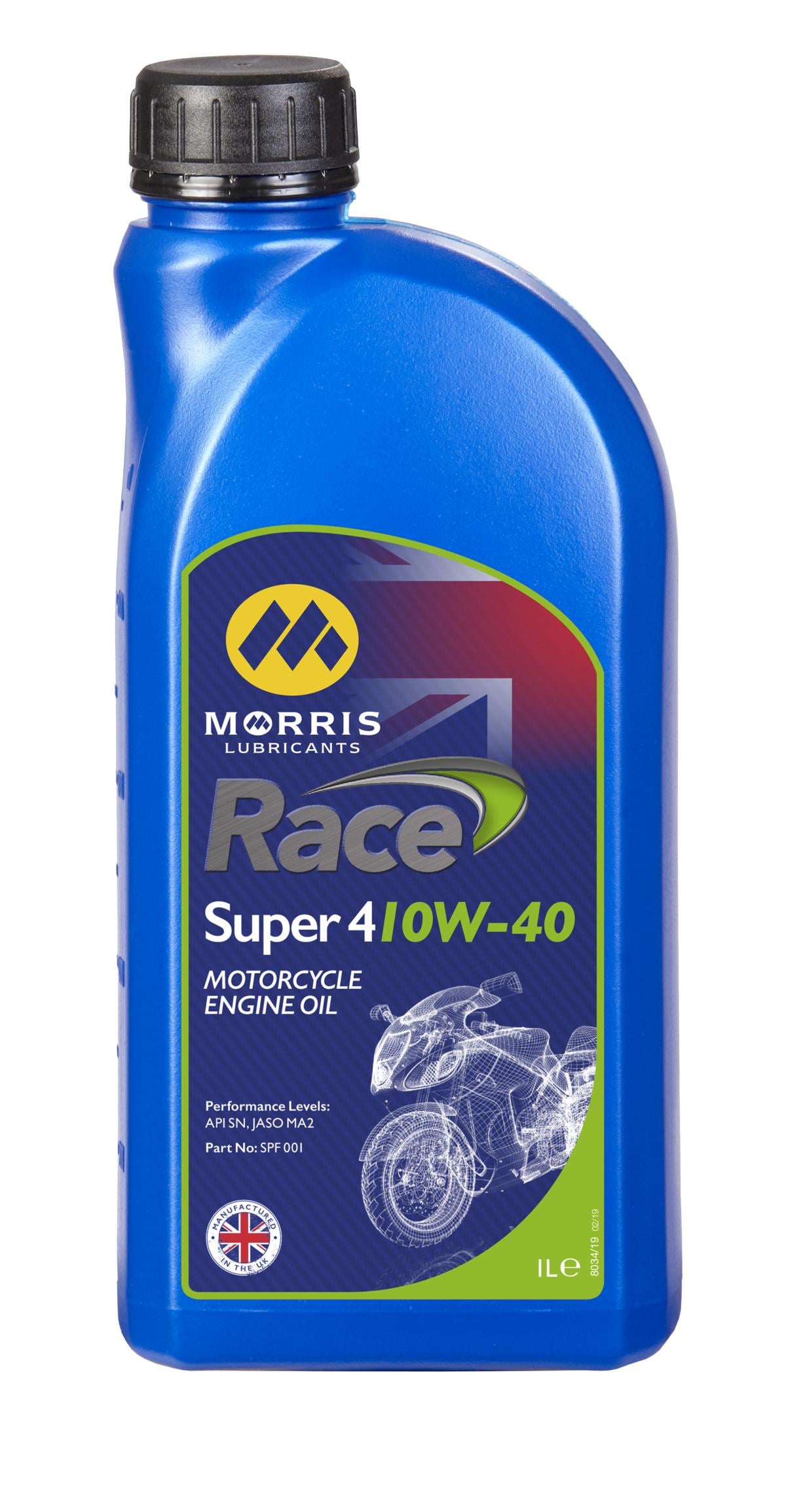 Morris Lubricants 1LT RACE SUPER 4 10W/40, WAS CALLED SPORT 4 10/40WT