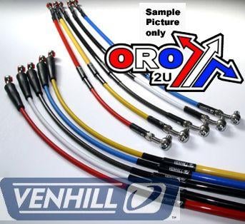 Venhill HONDA 2009-2014 CRF HOSE FRONT BRAKE SILVER / BLK, CRF250R 2009-2014, H02-1-068/P