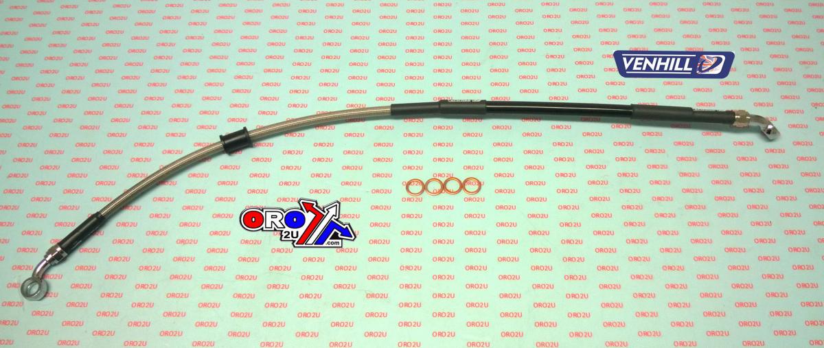 Venhill HONDA 2017-2018 CRF HOSE REAR BRAKE CL/BK CRF450R 17-18 H02-2-042/P-CL / 43310-MKE-A01, CRF250R 2018