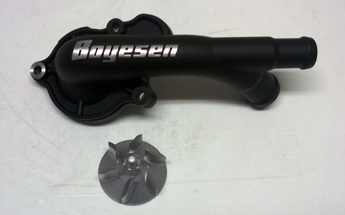 BOYESEN WATER PUMP COVER 17-20 CRF450R, SUPERCOOLER BOYESEN WPK-06CB, BLACK