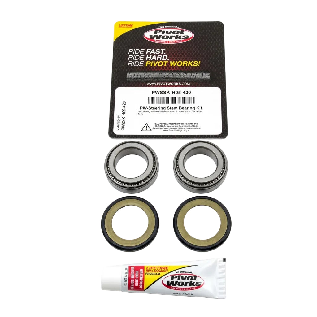 STEERING BEARING KIT CRF, PIVOT WORKS PWSSK-H05-420 CRF250R 10-13, CRF450R 09-12