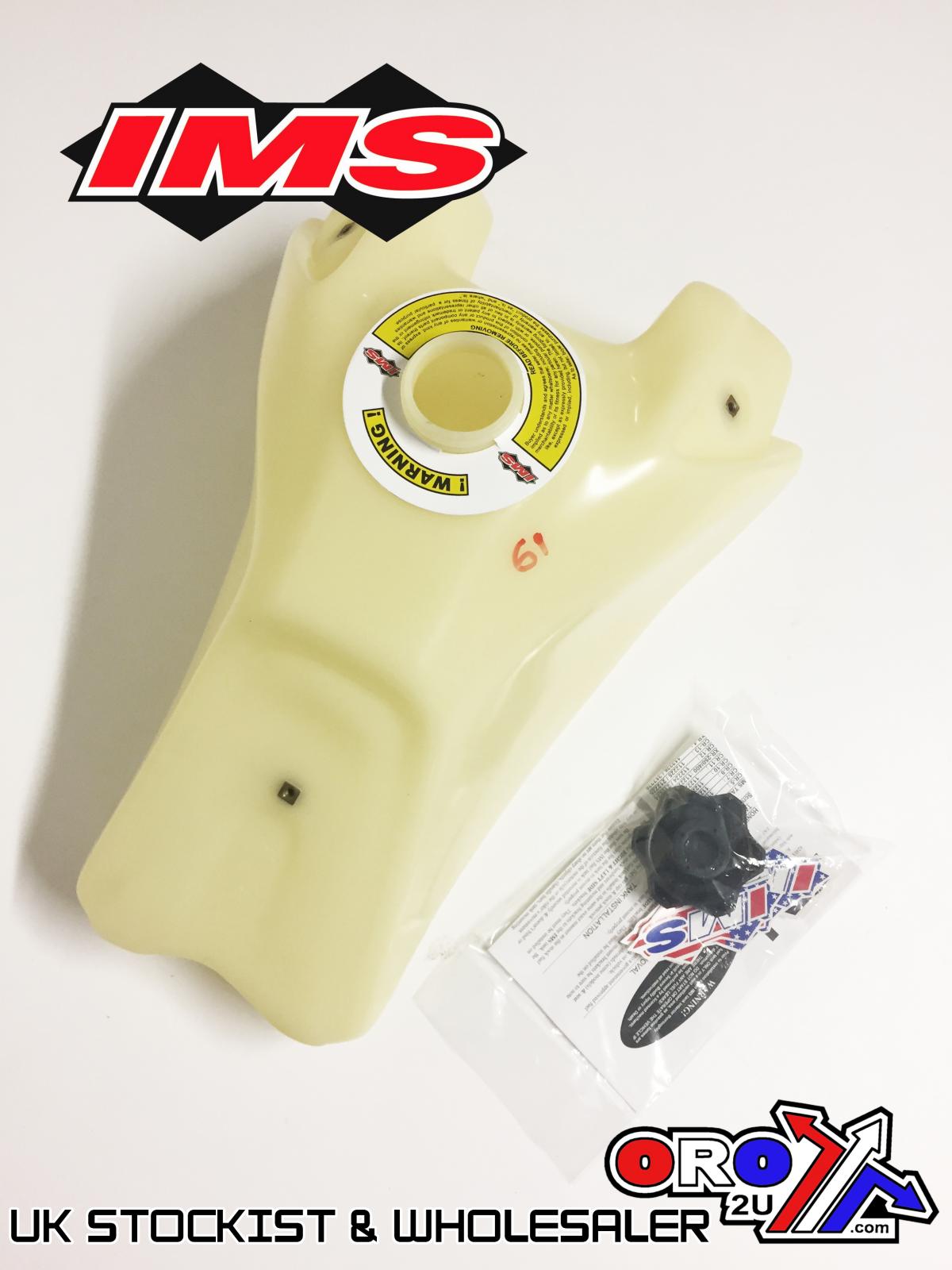 IMS Fuel Tank 3.7 gal Natural Screw Cap, Honda TRX450R 2004-2007, 122230-N2