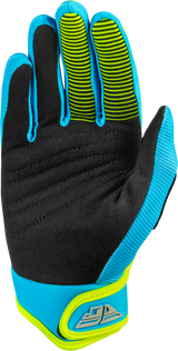 F-16 2026 Youth Gloves - Blue/Hi-Viz