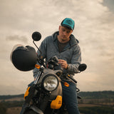 Turquoise & Black Diamond Cap