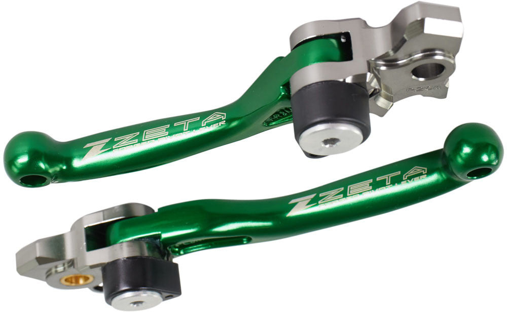 Pivot brake/clutch Lever Set KX250F 13-20 KX450F 13-18 Green