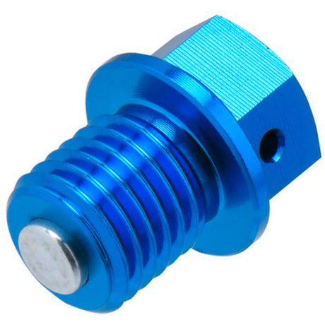 Magnetic drain bolt M12x12-P1.5 H-Blue