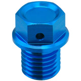 Magnetic drain bolt M12x12-P1.5 H-Blue