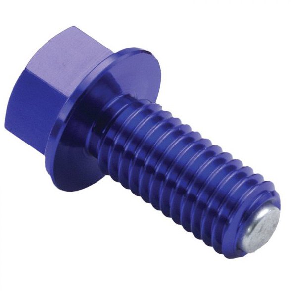 Magnetic drain bolt M12x15 P1.5 Blue (inc Monkey Bike)