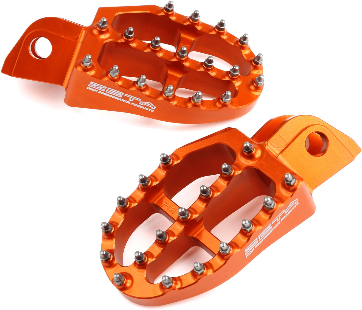 Aluminum FootPegs KTM SX 16-22, EXC 17-22, orange