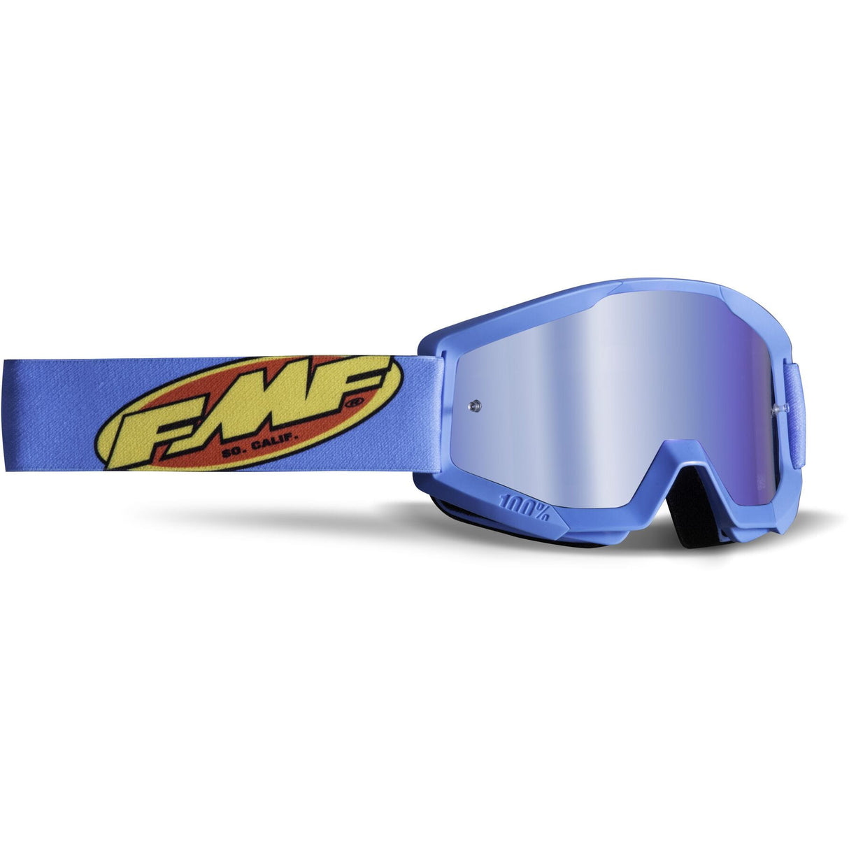 FMF POWERCORE YOUTH Goggle Cyan Mirror Blue Lens