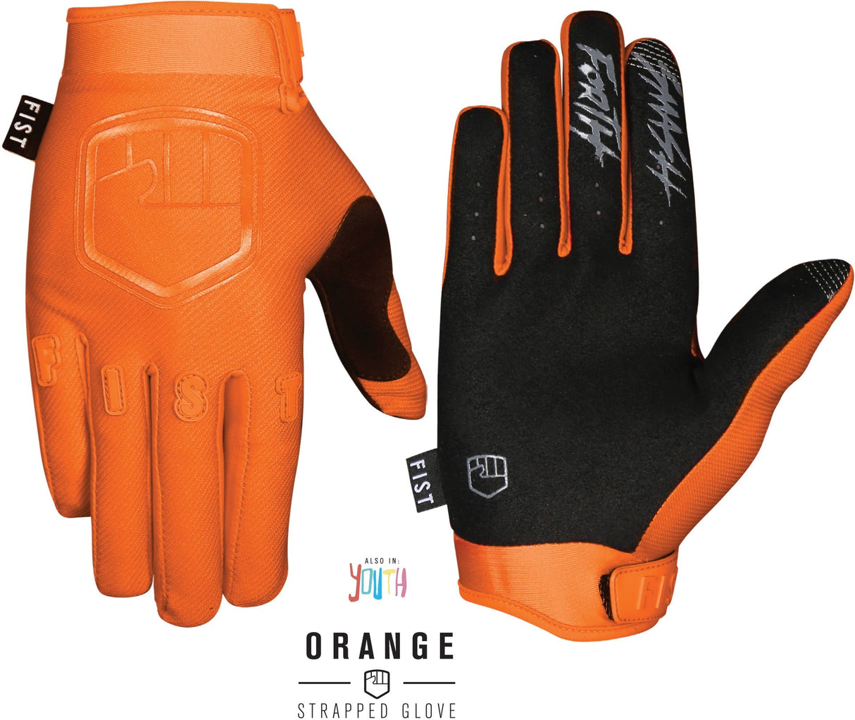 Fist Handwear Stocker Collection Orange Youth