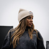 Beige Diamond Beanie