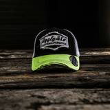 Green & White Diamond Trucker Hat