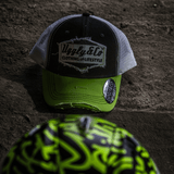 Green & White Diamond Trucker Hat