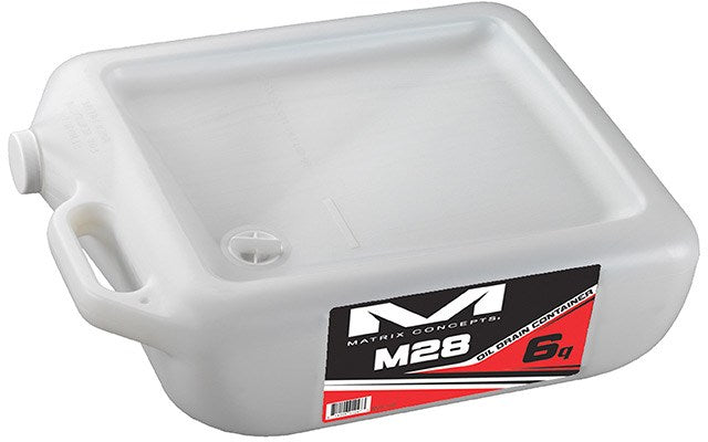 MATRIX M28 OIL DRAIN CONTAINER WHT- 6 QT