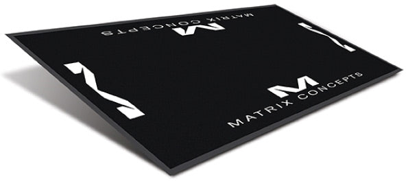 MATRIX M40 CARPETED 3.5FT X 7FT MAT BLACK/WHITE