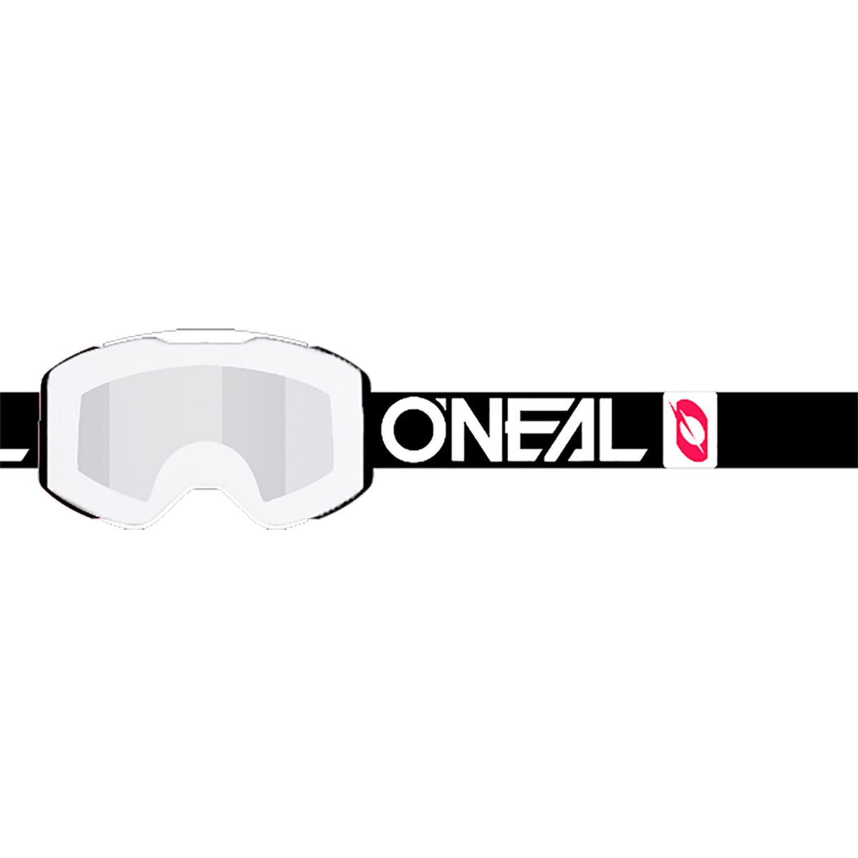 ONEAL B-30 Goggle BOLD black/white - silver mirror