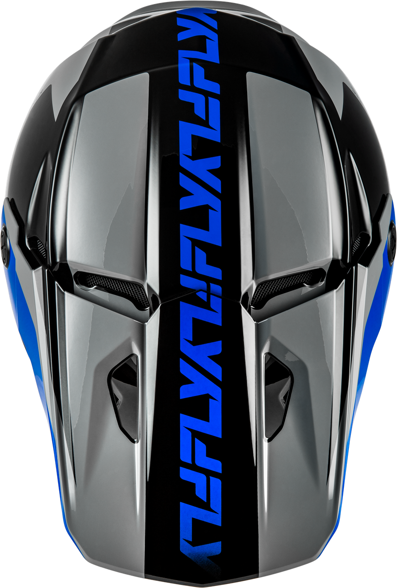 Kinetic Crest Helmet - Grey/Black/Blue