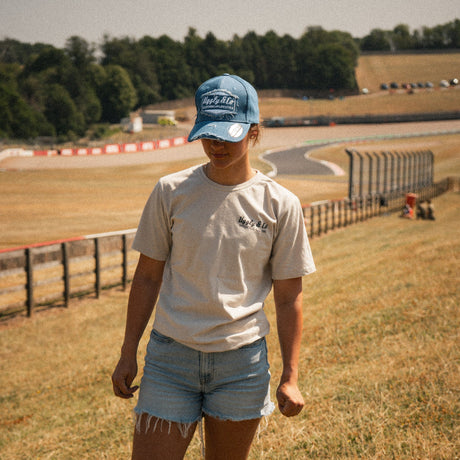 Vintage Denim Diamond Baseball Cap