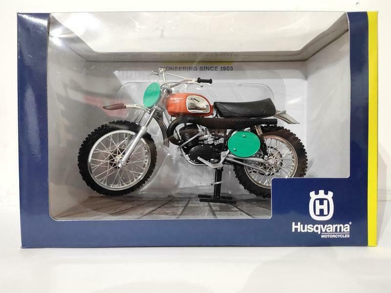 Kengfai 1:12 Husqvarna Cross 250 T. Hallman 1970 Toy Model