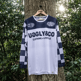 Chequered Vintage Motocross Jersey