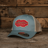 Black Dub Garage Trucker Hat - Peppermint