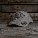 Beige Diamond Vintage Baseball Cap