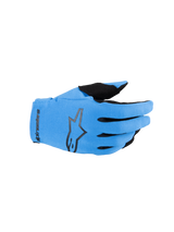 ALPINESTARS YOUTH RADAR BLUE BLACK GLOVES