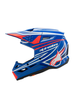 SM3 YOUTH WURX HELMET ECE06 - BL R WH BLK G