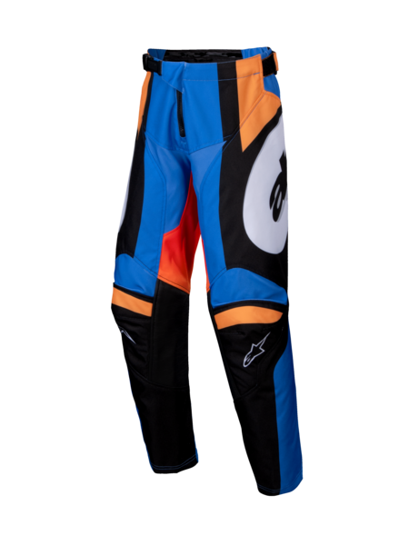 ALPINESTAR YOUTH RACER MELT PANTS ORANGE BLUE