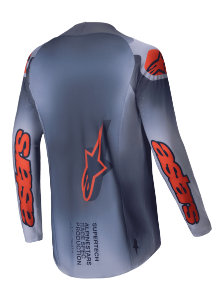 ALPINESTARS SUPERTECH LIPAN JERSEY GRAY ORANGE FLUO