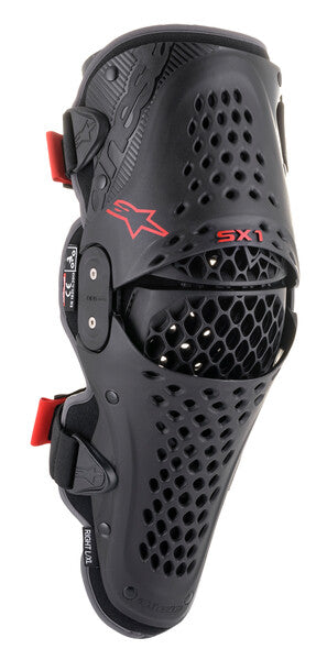 ALPINESTAR SX-1 V2 KNEE PROTECTOR BLACK RED