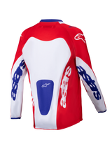 ALPINESTARS YOUTH RACER VEIL JERSEY BRIGHT RED WHITE