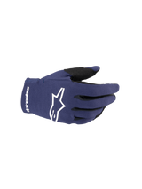 ALPINESTARS YOUTH RADAR NIGHT NAVY WHITE GLOVES