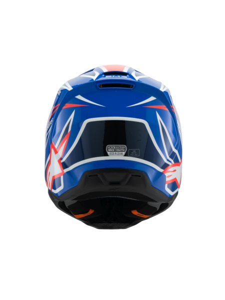 SM3 YOUTH WURX HELMET ECE06 - BL R WH BLK G