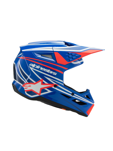 SM3 YOUTH WURX HELMET ECE06 - BL R WH BLK G