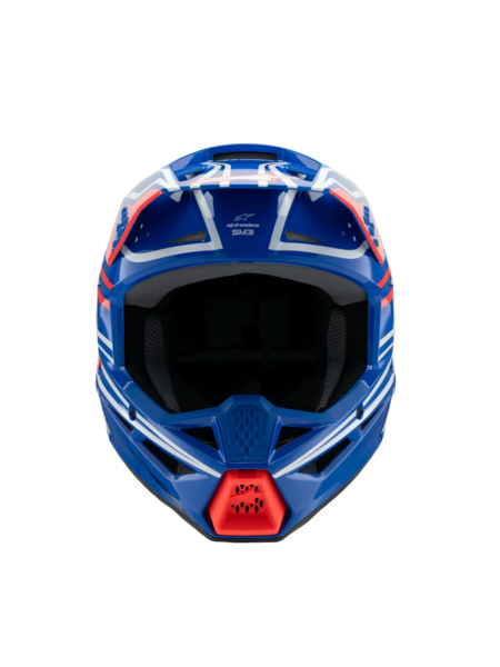 SM3 YOUTH WURX HELMET ECE06 - BL R WH BLK G