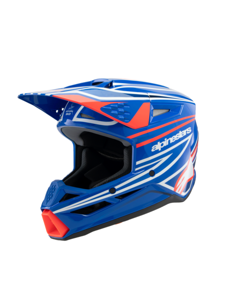 SM3 YOUTH WURX HELMET ECE06 - BL R WH BLK G