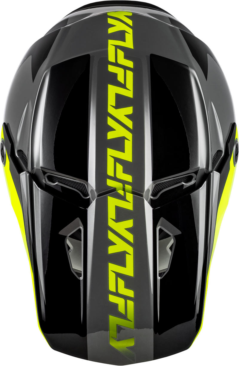 Kinetic Crest Helmet - Grey/Black/Hi-Viz