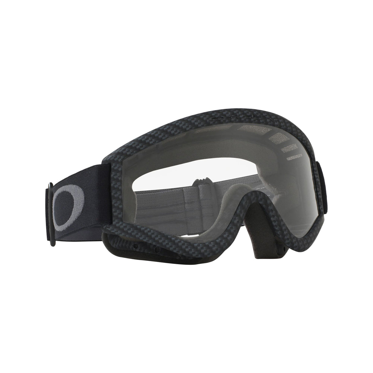 OAKLEY L FRAME MX GOGGLE (MATTE CARBON FIBRE) CLEAR LENS