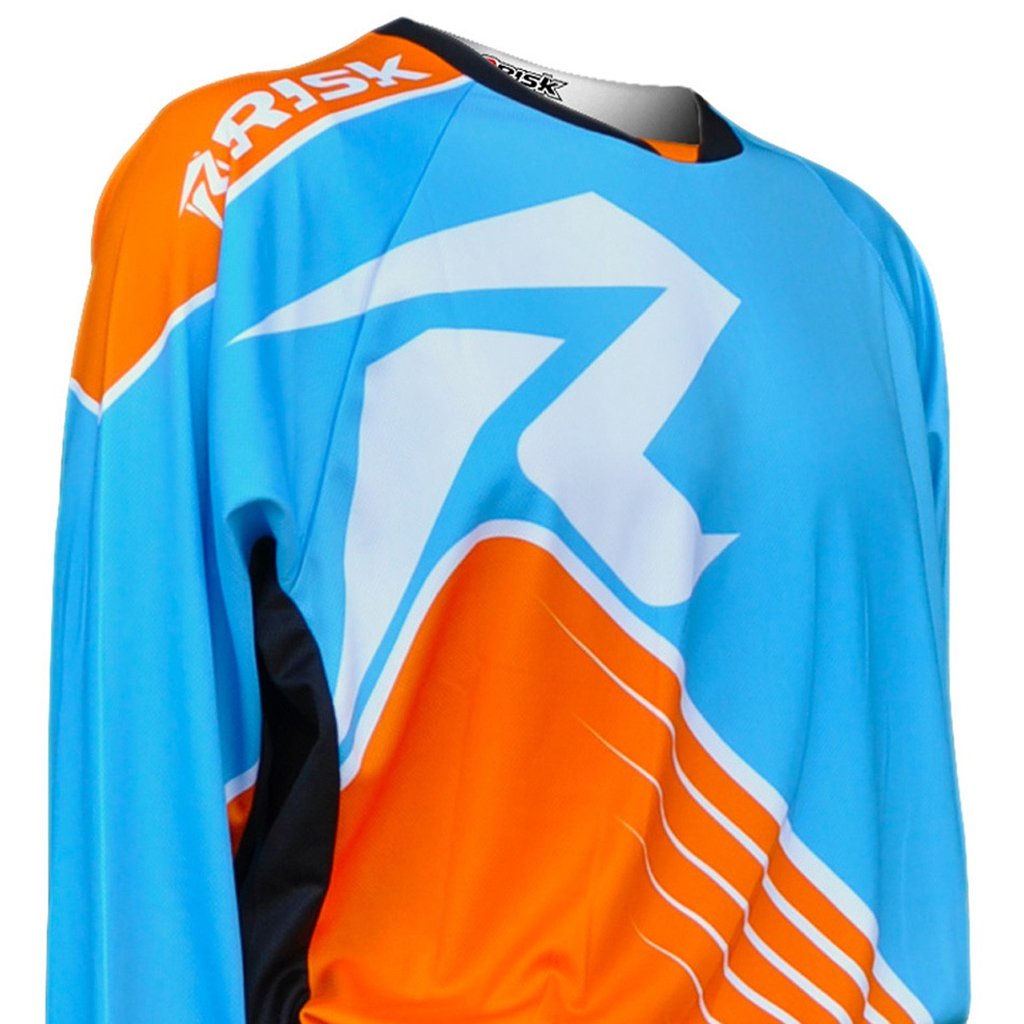 Risk Racing Ventilate Jersey, Blue / Orange