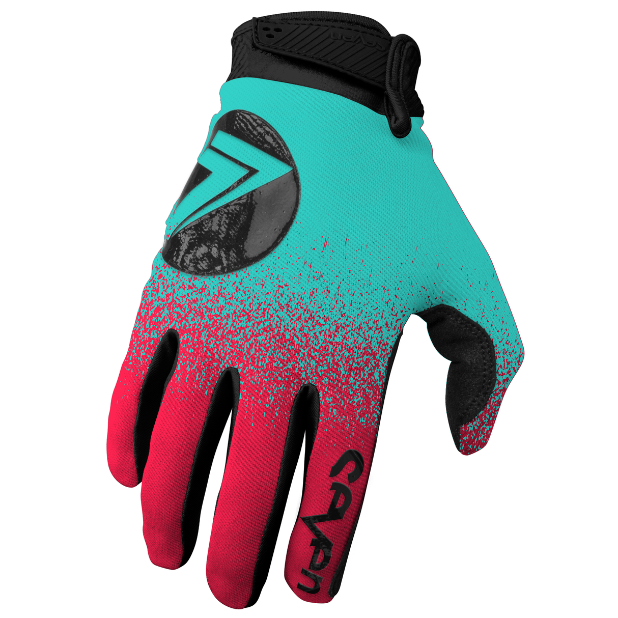 Seven MX 24.1 Annex 7 Dot Glove Flo Red/Blue
