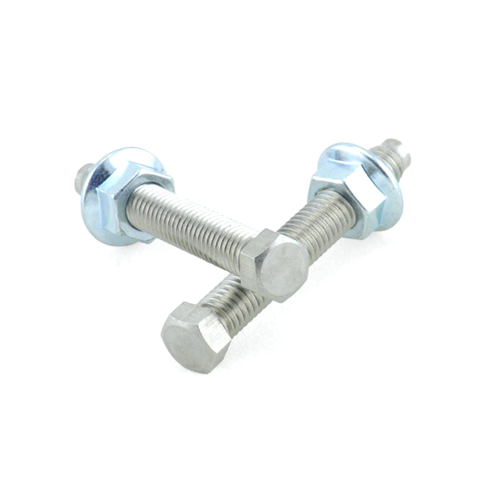 Swing Arm Chain Adjusters Nut/Bolt M8 (Steel, Includes Copper Grease ...