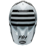 BELL MX 2024 MOTO-10 SPHERICAL MIPS ADULT MOD SQUAD MATTE GLOSS WHITE HELMET