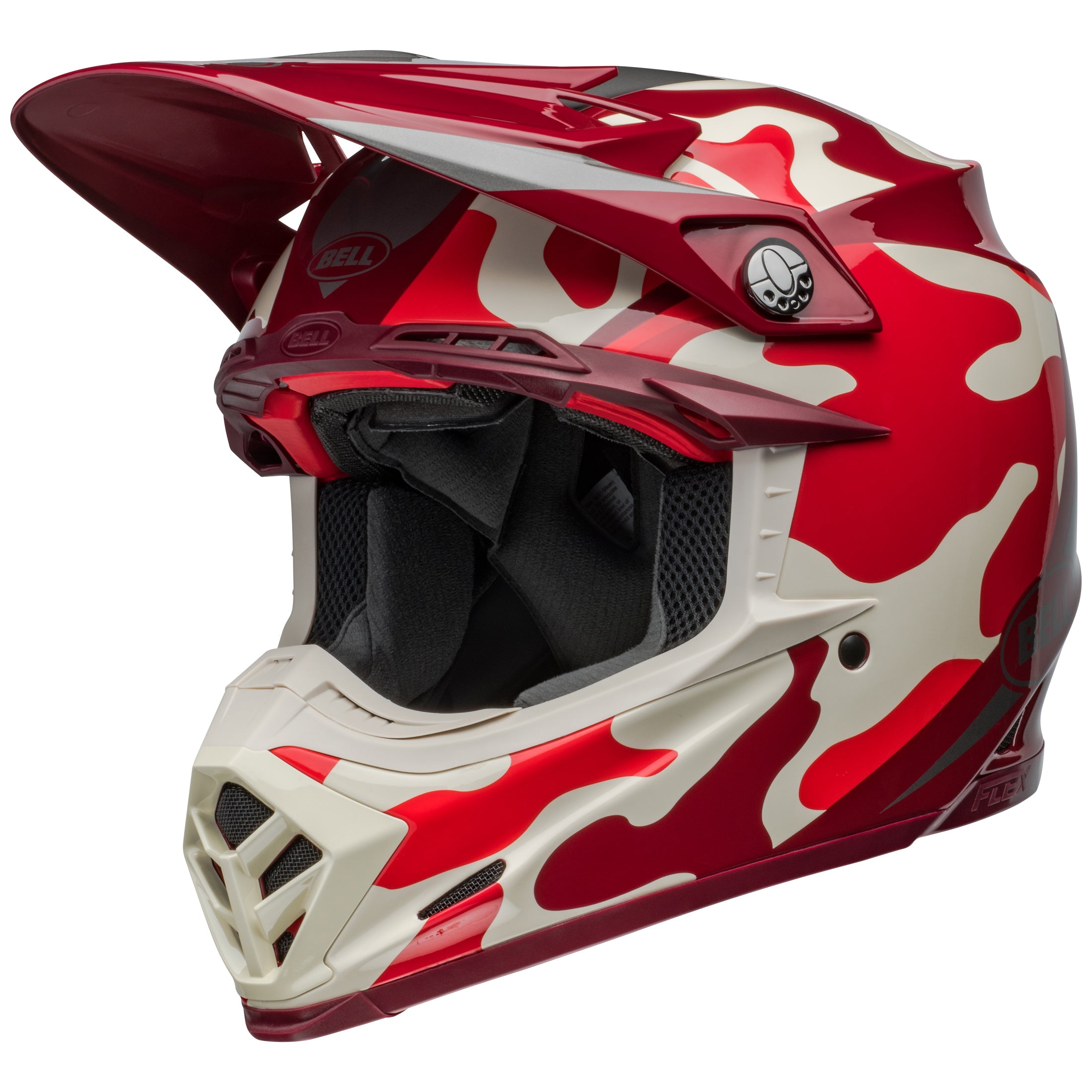 BELL MX 2024 MOTO 9S FLEX ADULT FERRANDIS MERCHANT RED SILVER HELMET Dirt Store