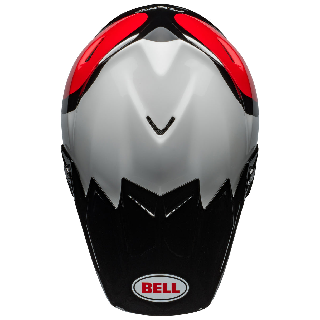 BELL MX 2024 MOTO-9S FLEX ADULT HELLO COUSTEAU STRIPES WHITE RED HELMET