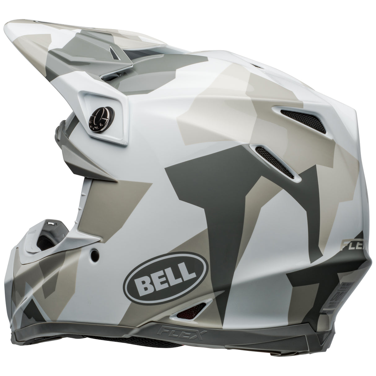BELL MX 2024 MOTO-9S FLEX ADULT ROVER WHITE CAMO HELMET