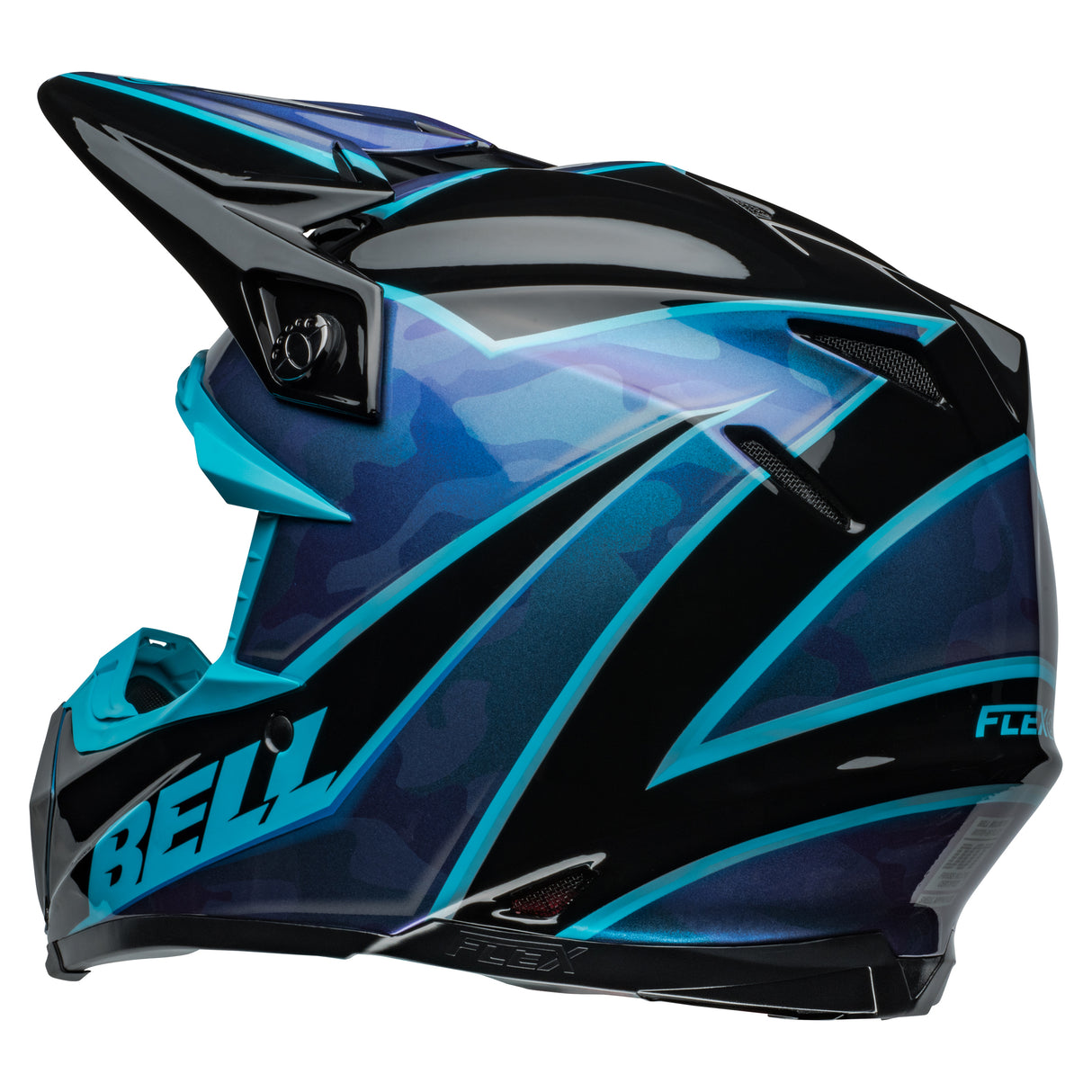 BELL MX 2024 MOTO-9S FLEX ADULT SPRINT BLACK BLUE HELMET