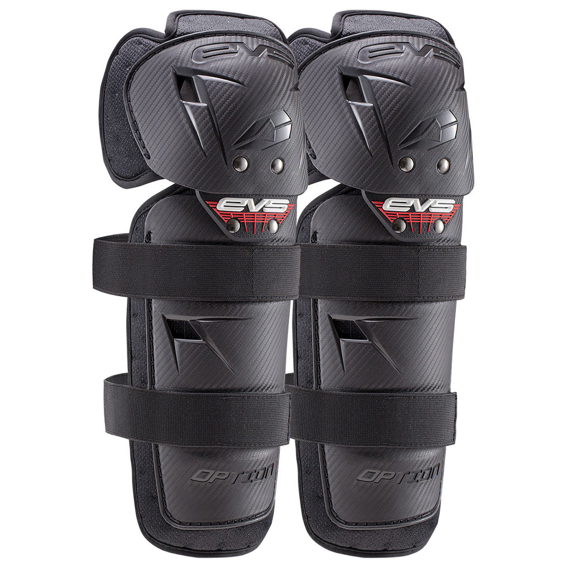 EVS Option Knee Guards Adult (Black) Pair